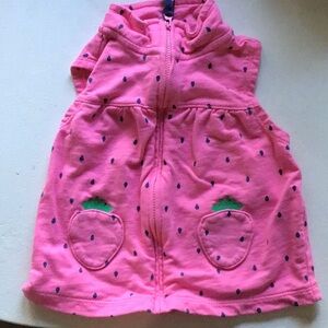 Carter's Pink Vest with Fun Details